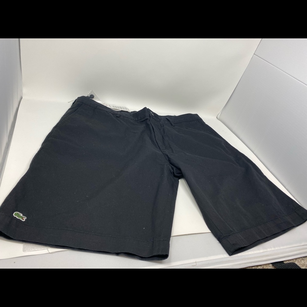 Lacoste black khaki shorts